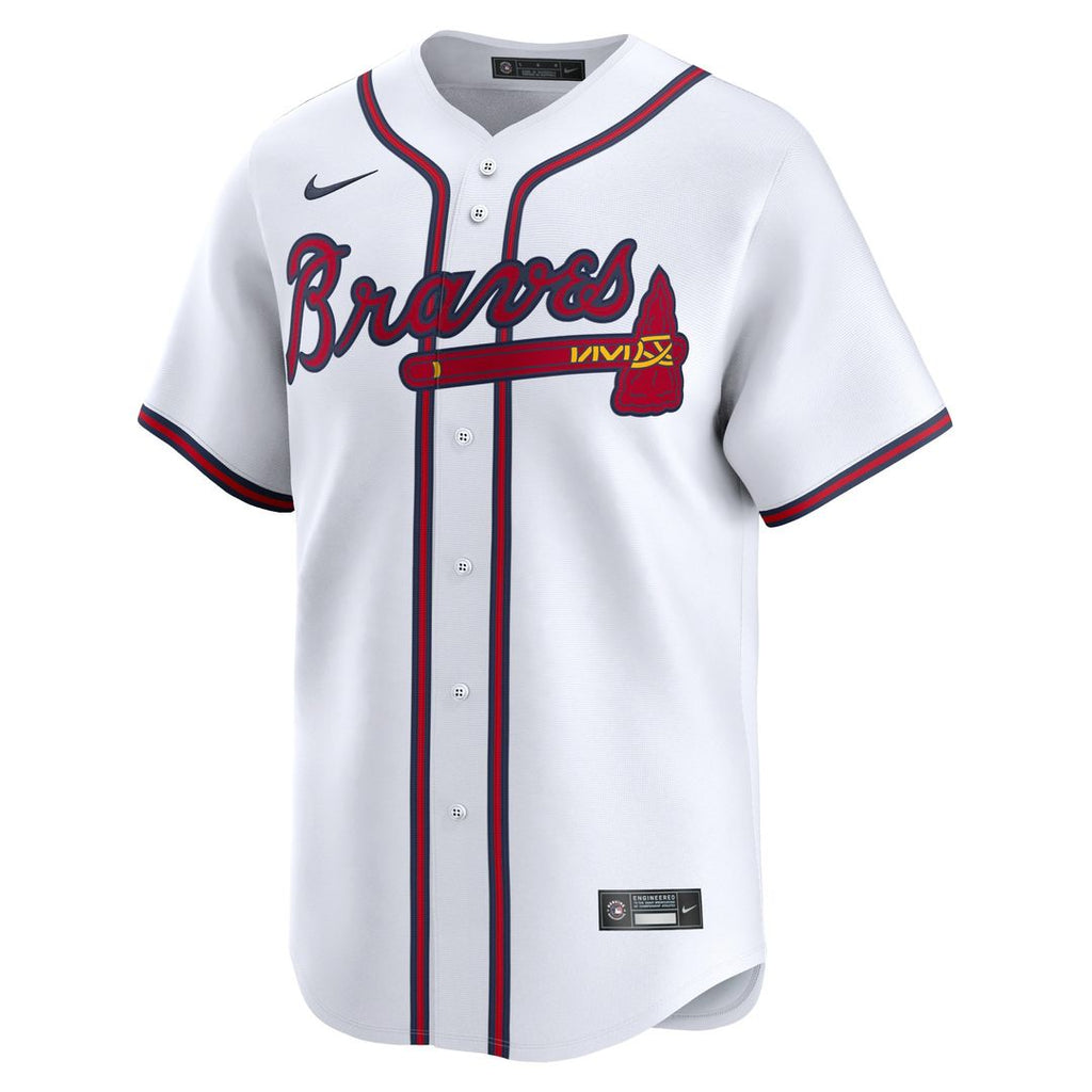 Atlanta Braves Ronald Acuña Jr. Nike Home Limited Player Jersey - White Team Jersey Sports Fan Apparel