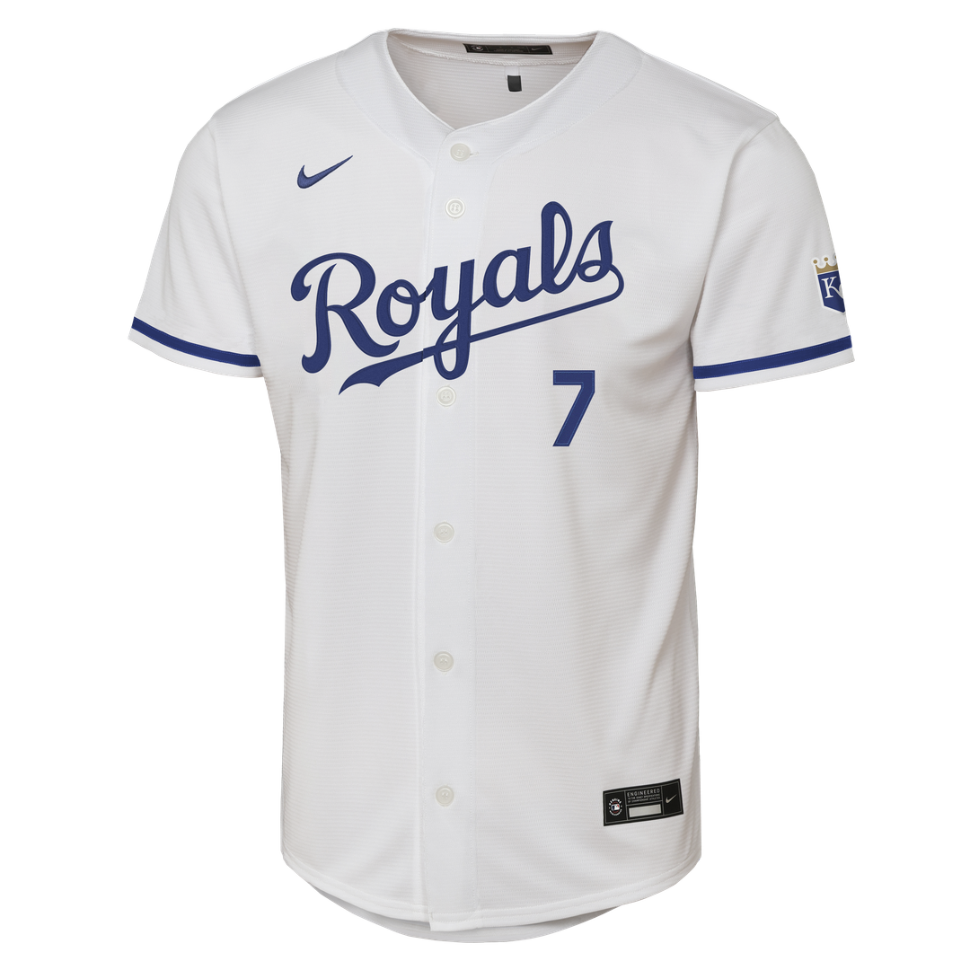 Kansas City Royals Bobby Witt Jr. Nike Youth Home Stadium Jersey - White Team Jersey Sports Fan Apparel