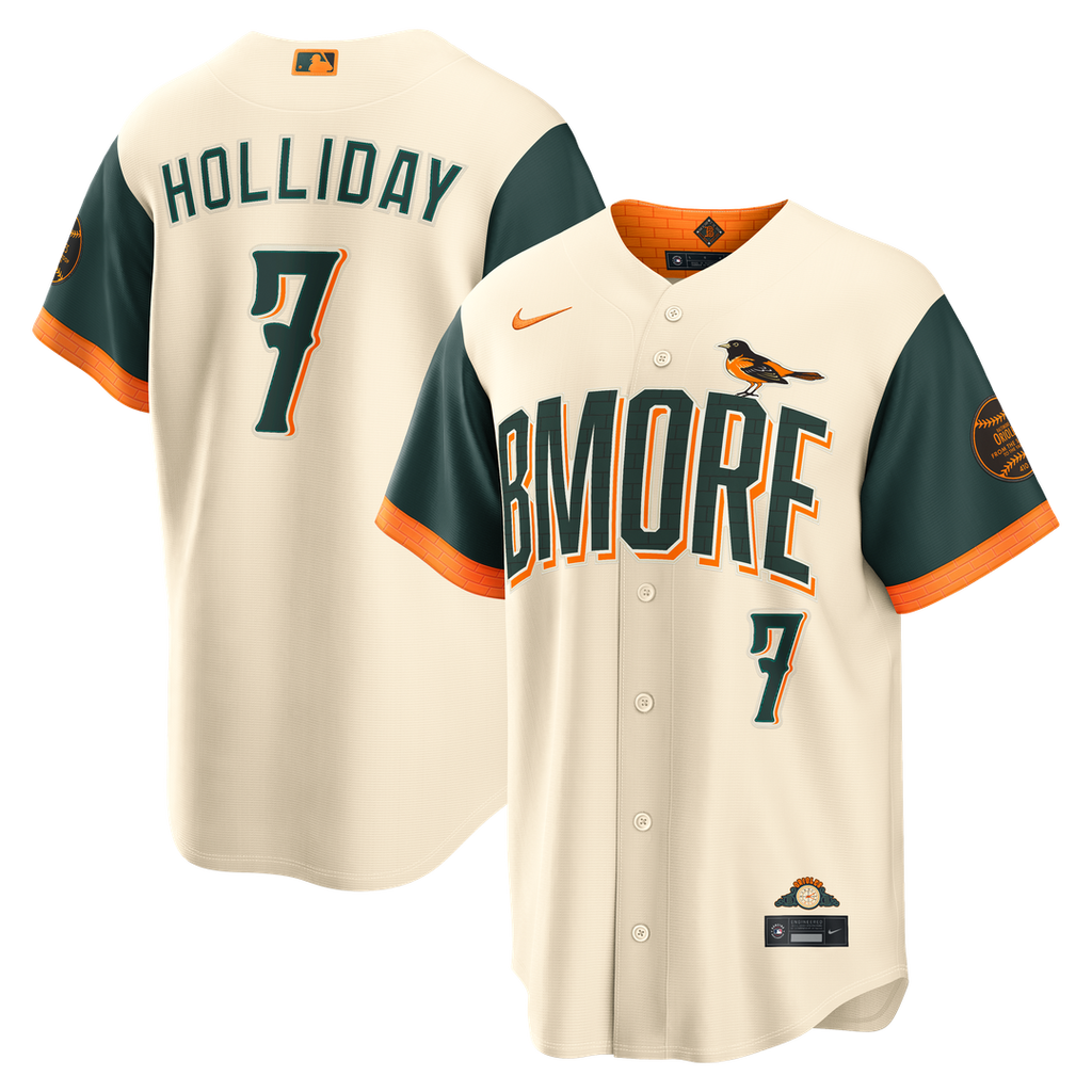 Baltimore Orioles Jackson Holliday Nike 2026 City Connect Stadium Jersey - Cream Team Jersey Sports Fan Apparel