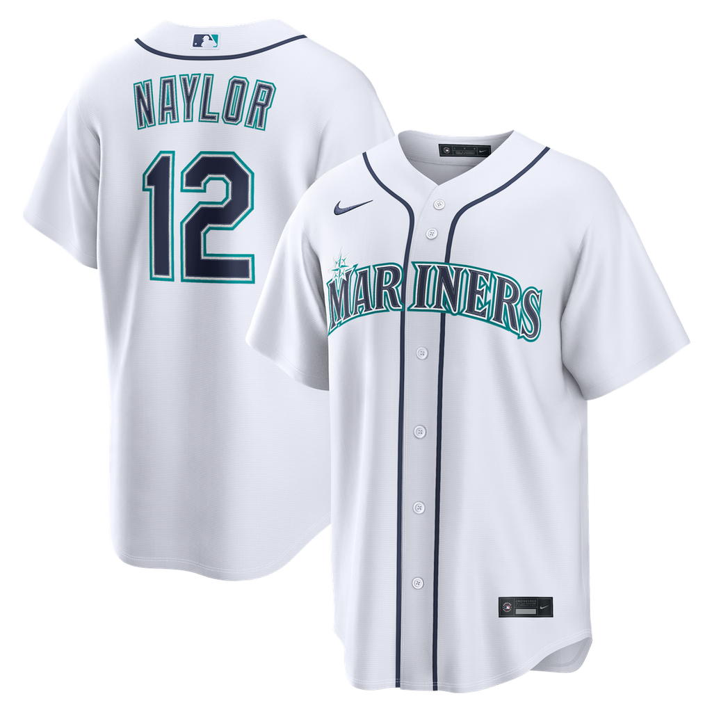 Seattle Mariners Josh Naylor Nike Home Replica Jersey - White Team Jersey Sports Fan Apparel