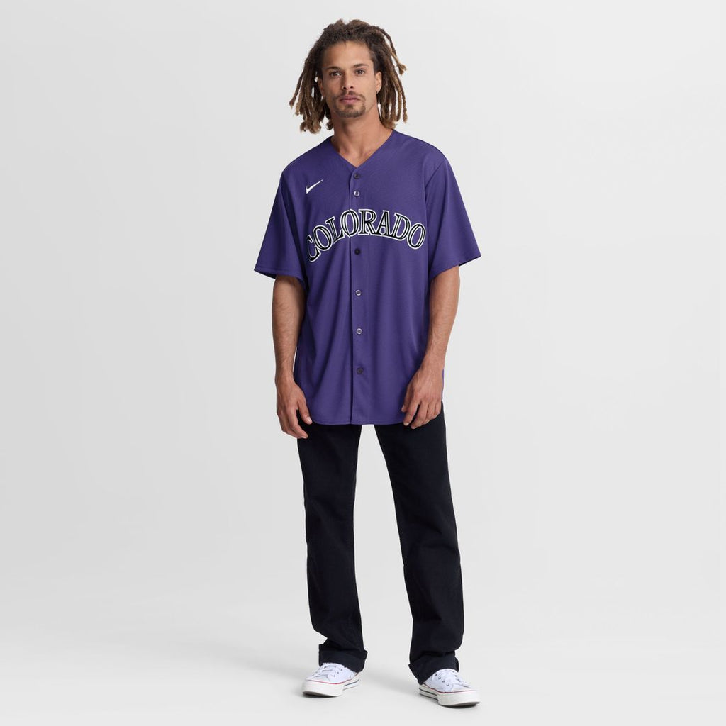 Colorado Rockies Nike Alternate Replica Jersey - Purple Team Jersey Sports Fan Apparel