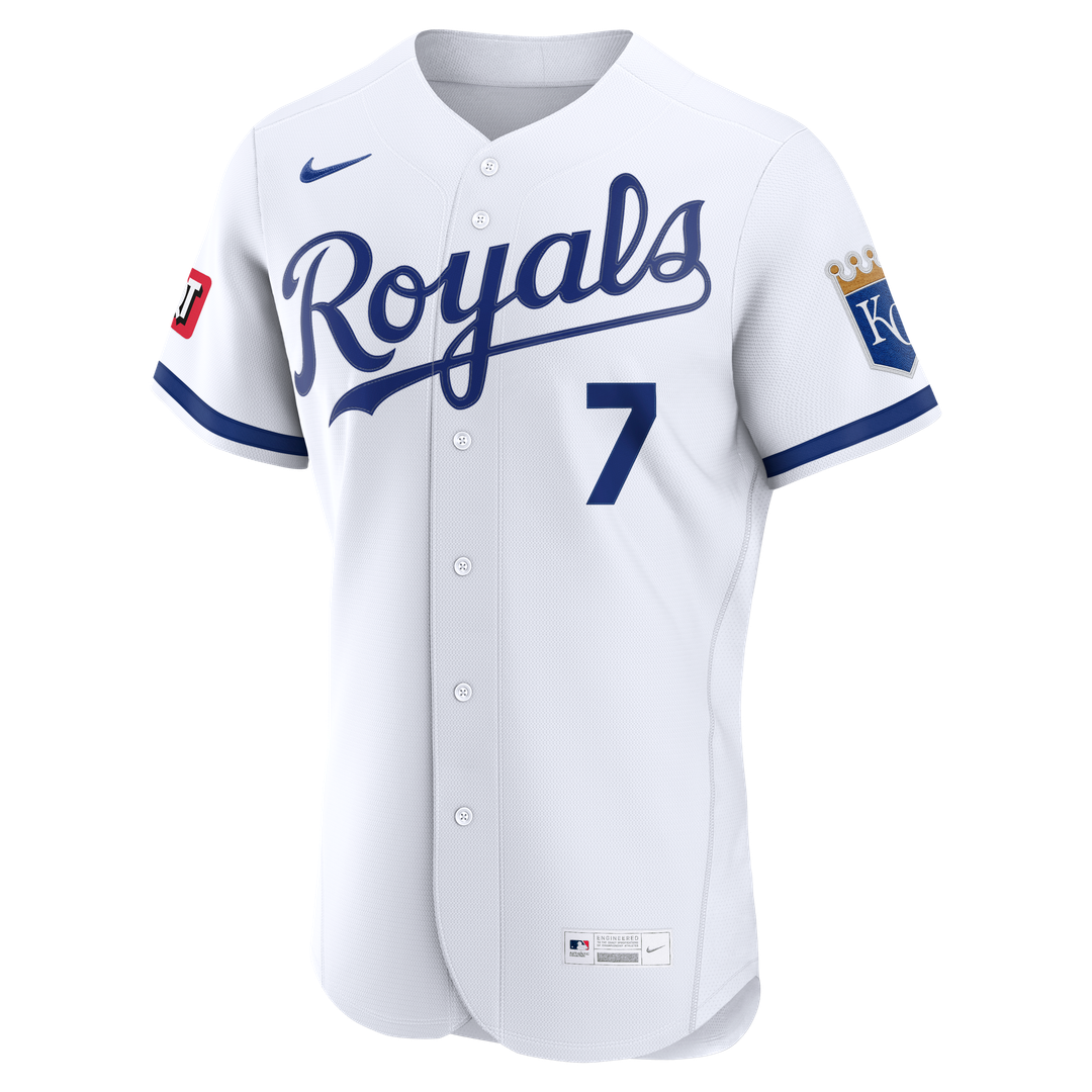Kansas City Royals Bobby Witt Jr. Nike Alternate Authentic Sponsor Patch Jersey - Light Blue Team Jersey Sports Fan Apparel