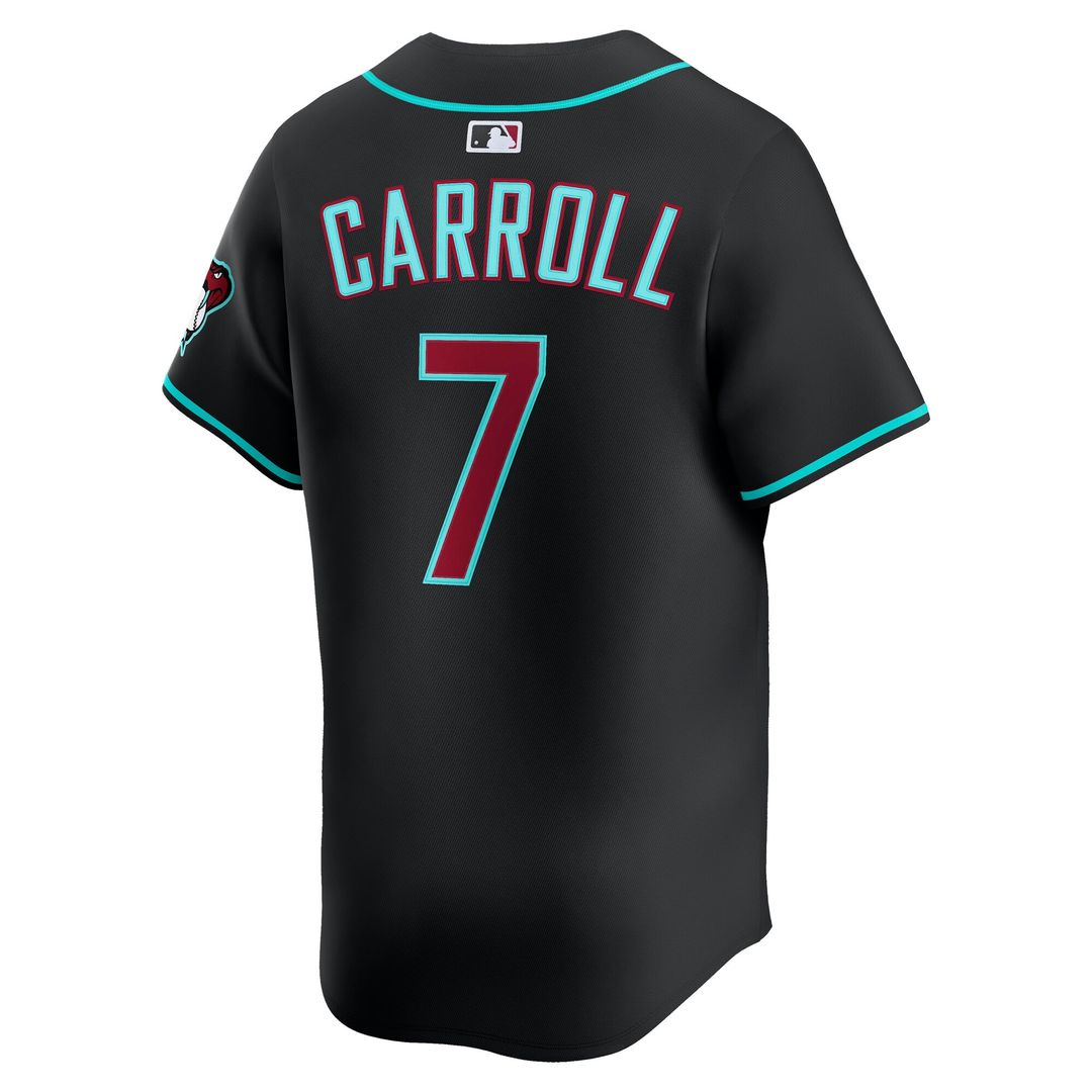 Arizona Diamondbacks Corbin Carroll Nike Alternate Limited Player Jersey - Black Team Jersey Sports Fan Apparel