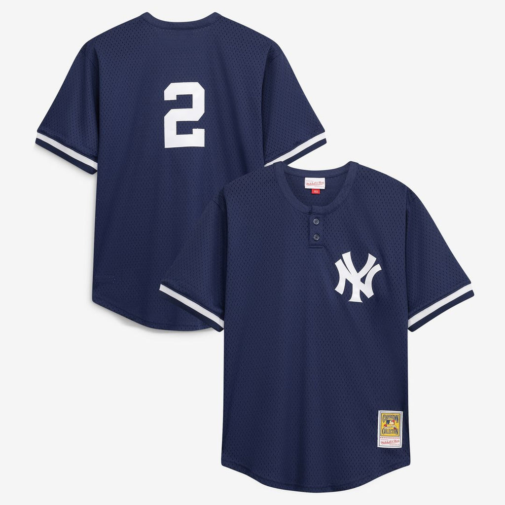 New York Yankees Derek Jeter Mitchell & Ness Big & Tall Batting Practice Replica Player Jersey - Navy Team Jersey Sports Fan Apparel
