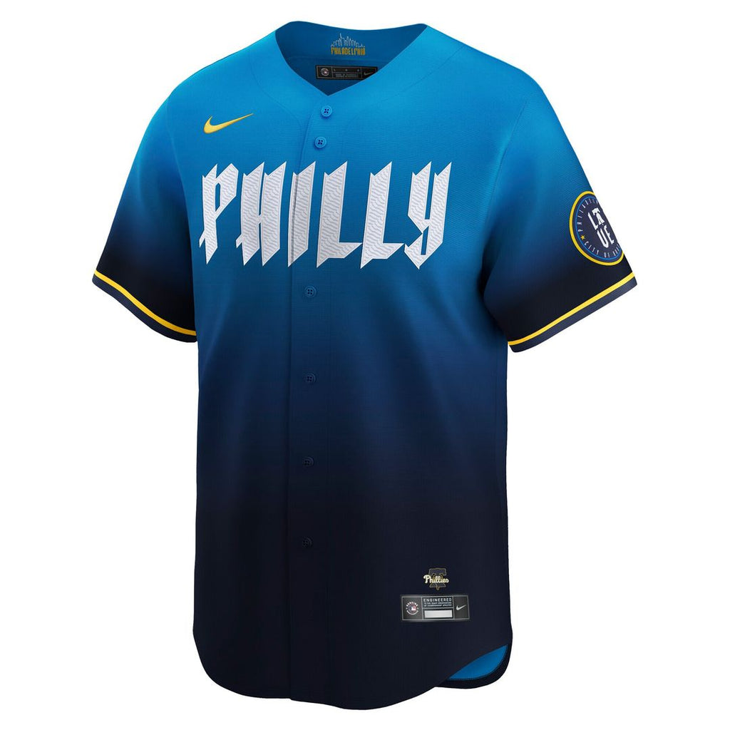 Philadelphia Phillies Trea Turner Nike 2024 City Connect Limited Player Jersey - Blue Team Jersey Sports Fan Apparel