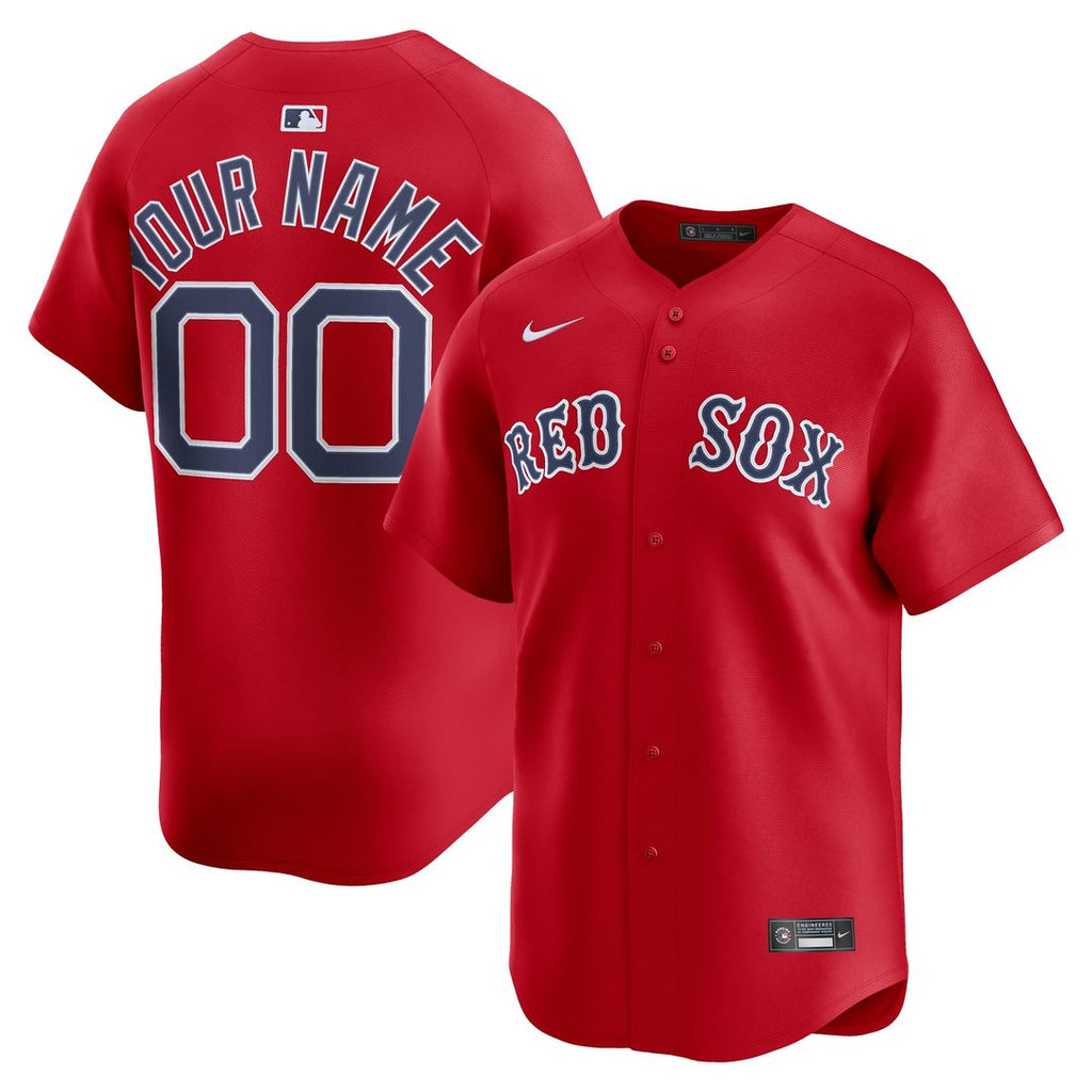 Boston Red Sox Nike Alternate Limited Custom Jersey - Red Team Jersey Sports Fan Apparel