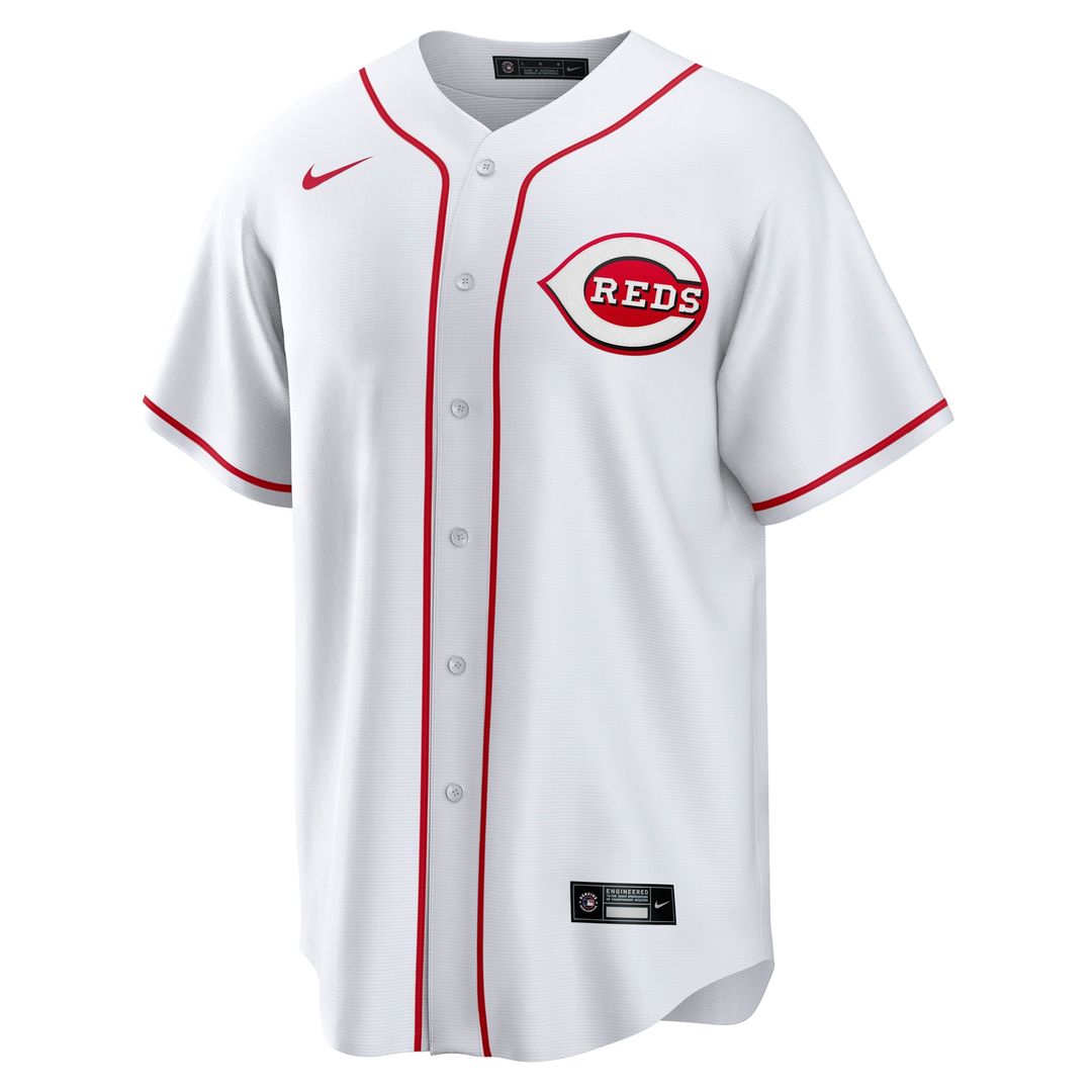 Cincinnati Reds Elly De La Cruz Nike Home Replica Jersey - White Team Jersey Sports Fan Apparel