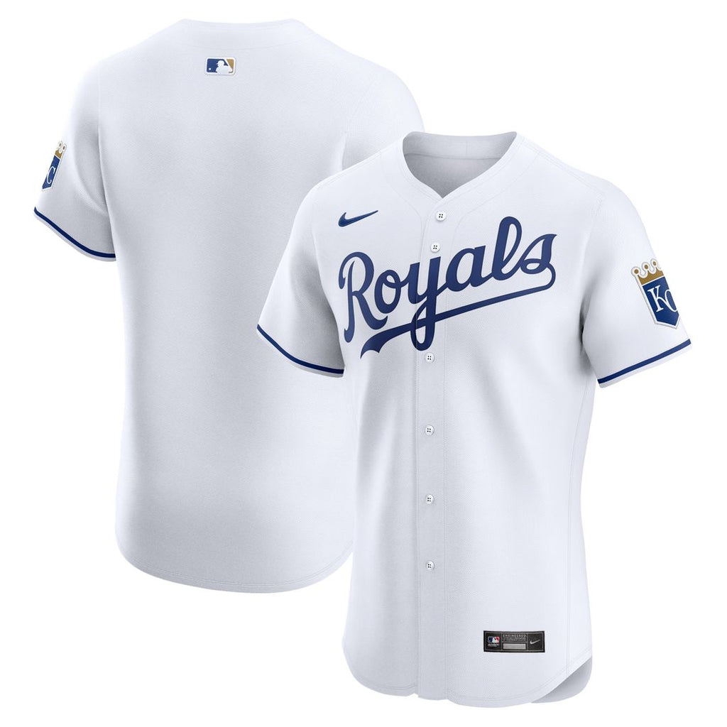 Kansas City Royals Nike Home Elite Jersey - White Team Jersey Sports Fan Apparel