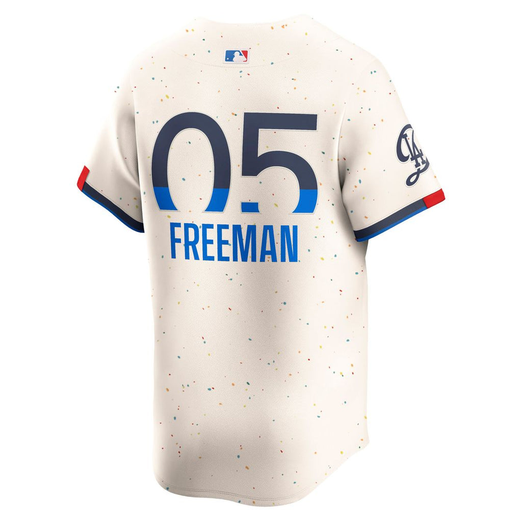 Los Angeles Dodgers Freddie Freeman Nike City Connect Limited Player Jersey - Cream Team Jersey Sports Fan Apparel