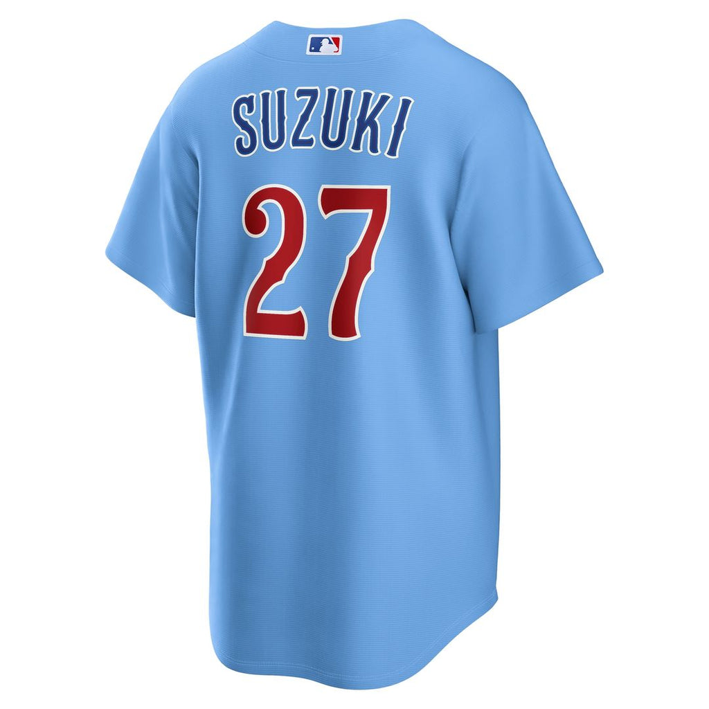 Chicago Cubs Seiya Suzuki Nike Alternate Replica Jersey - Light Blue Team Jersey Sports Fan Apparel