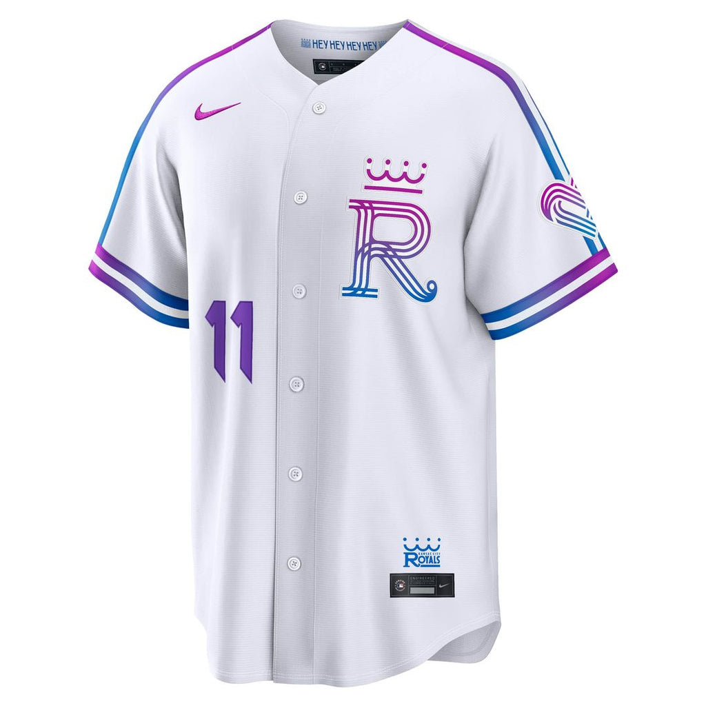 Kansas City Royals Maikel Garcia Nike 2026 City Connect Stadium Jersey - White Team Jersey Sports Fan Apparel