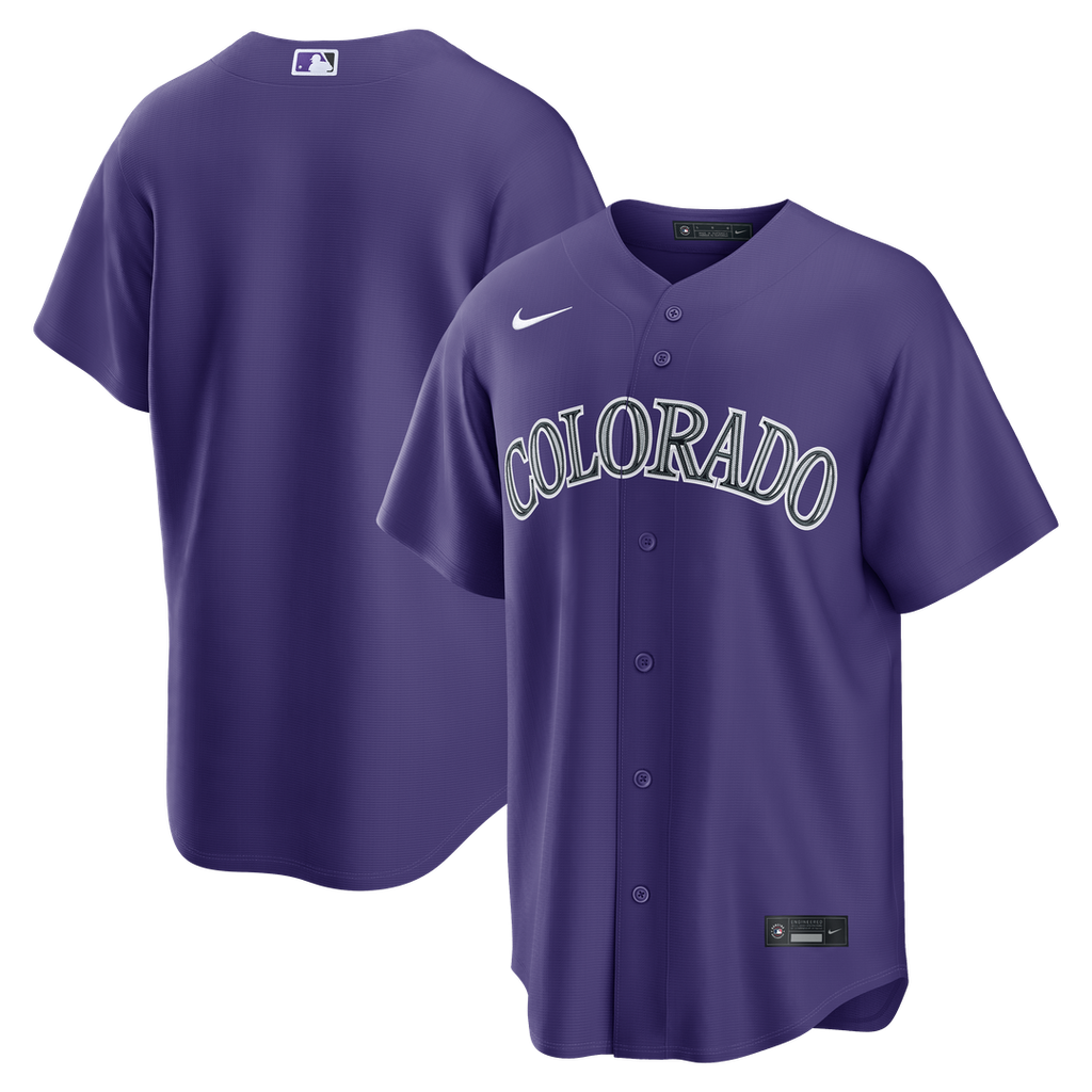 Colorado Rockies Nike Alternate Replica Jersey - Purple Team Jersey Sports Fan Apparel