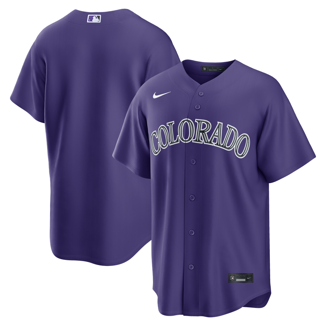 Colorado Rockies Nike Alternate Replica Jersey - Purple Team Jersey Sports Fan Apparel