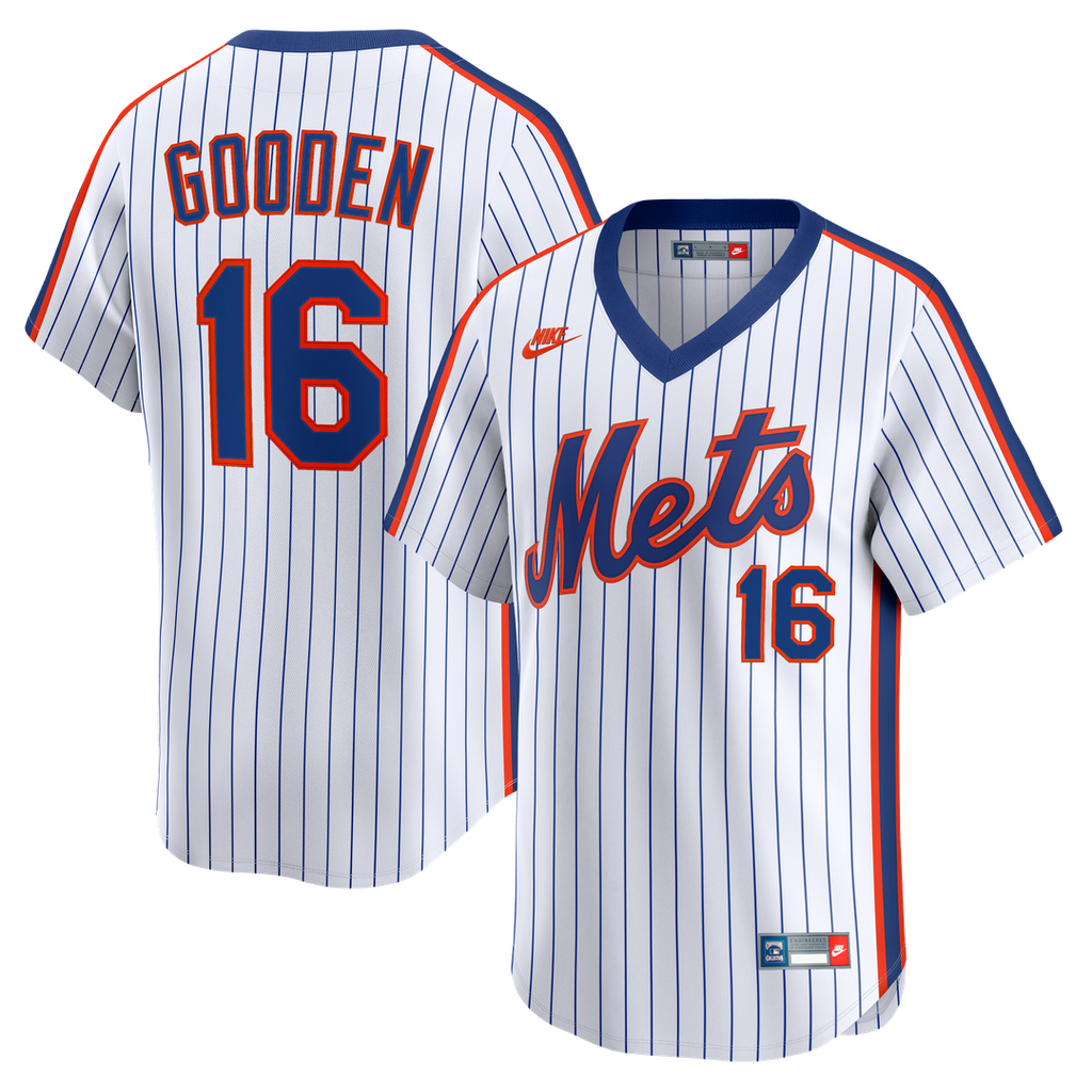 New York Mets Dwight Gooden Nike Cooperstown Limited Jersey - White Team Jersey Sports Fan Apparel