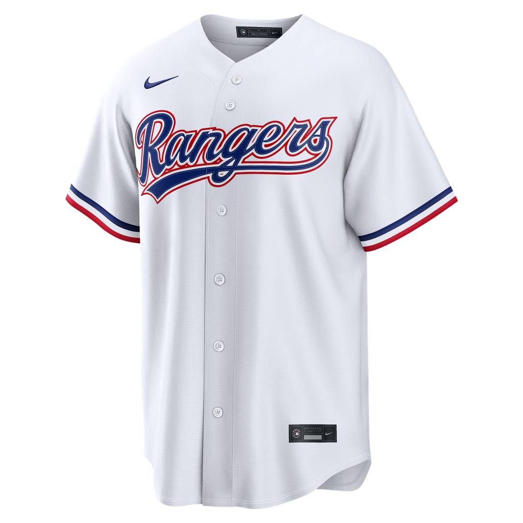 Texas Rangers Jake Burger Nike Home Replica Jersey - White Team Jersey Sports Fan Apparel