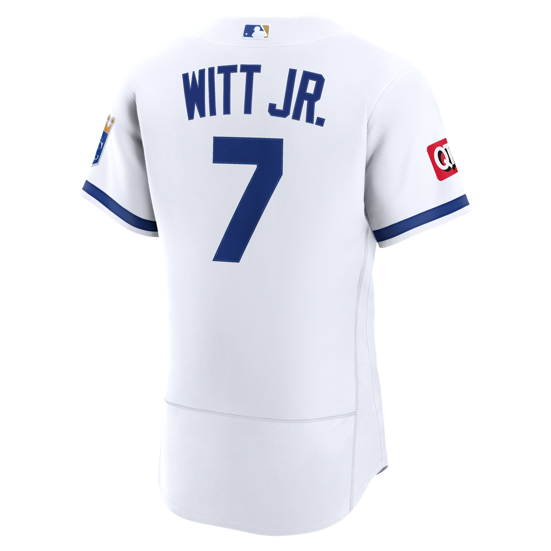 Kansas City Royals Bobby Witt Jr. Nike Alternate Authentic Sponsor Patch Jersey - Light Blue Team Jersey Sports Fan Apparel