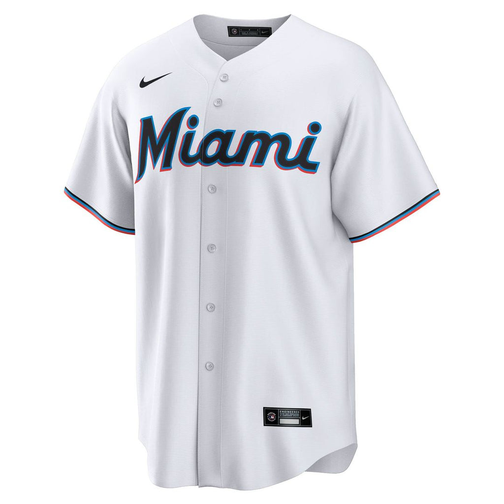 Miami Marlins Graham Pauley Nike Home Replica Jersey - White Team Jersey Sports Fan Apparel
