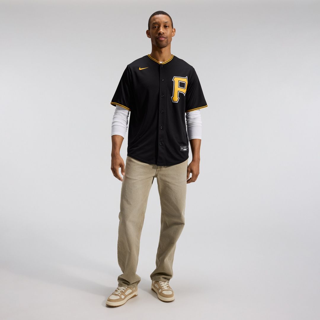 Pittsburgh Pirates Nike Alternate Replica Team Jersey - Black Team Jersey Sports Fan Apparel