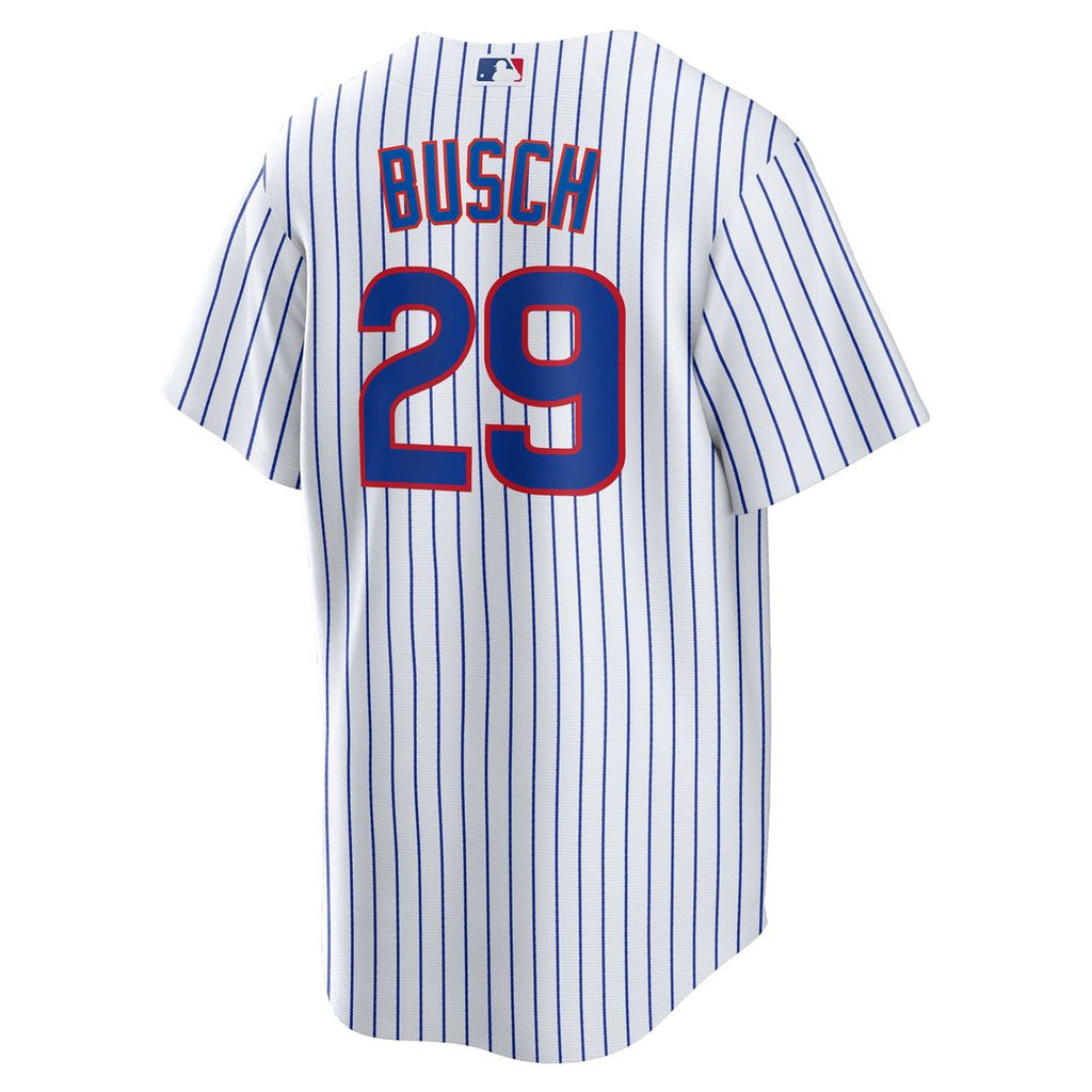 Chicago Cubs Michael Busch Nike Home Replica Jersey - White Team Jersey Sports Fan Apparel