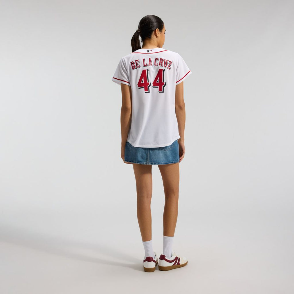 Cincinnati Reds Elly De La Cruz Nike Women's Home Replica Jersey - White Team Jersey Sports Fan Apparel