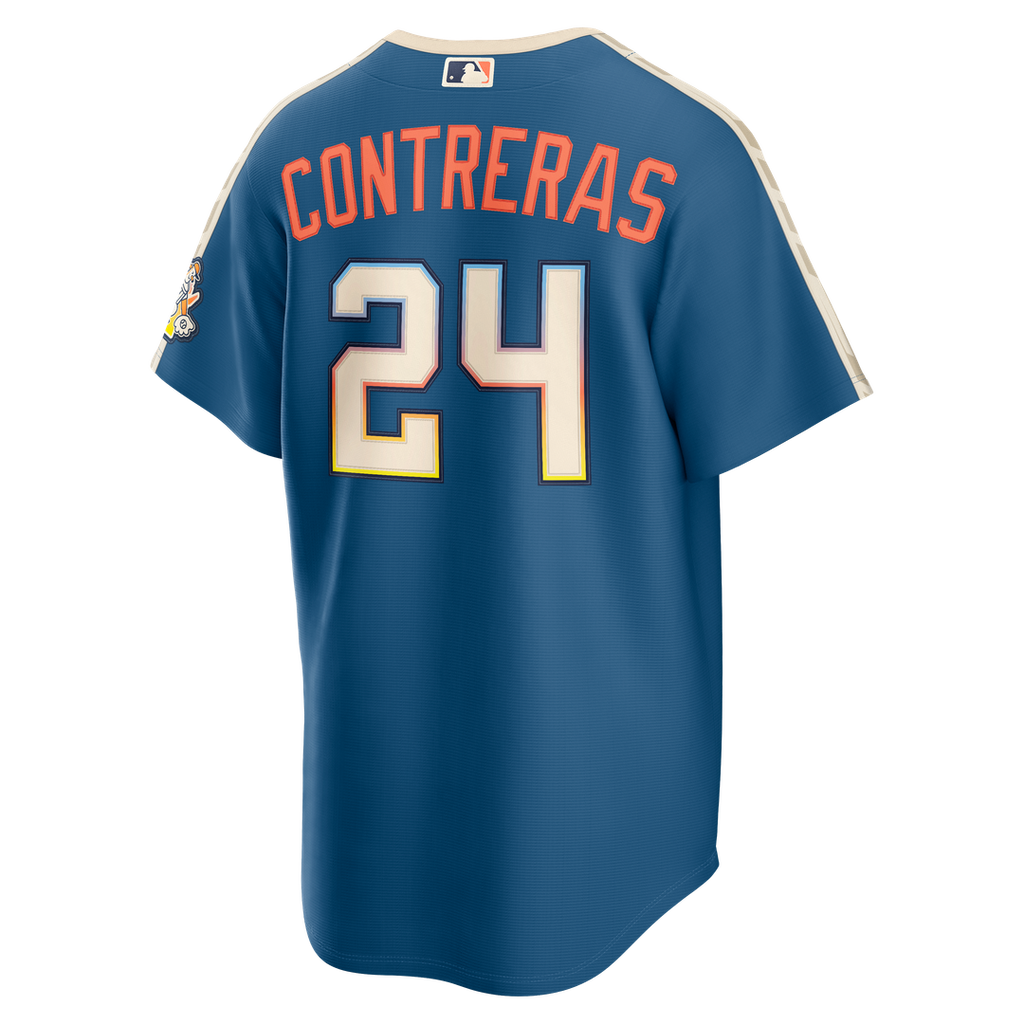 Milwaukee Brewers William Contreras Nike 2026 City Connect Stadium Jersey - Mineral Blue Team Jersey Sports Fan Apparel