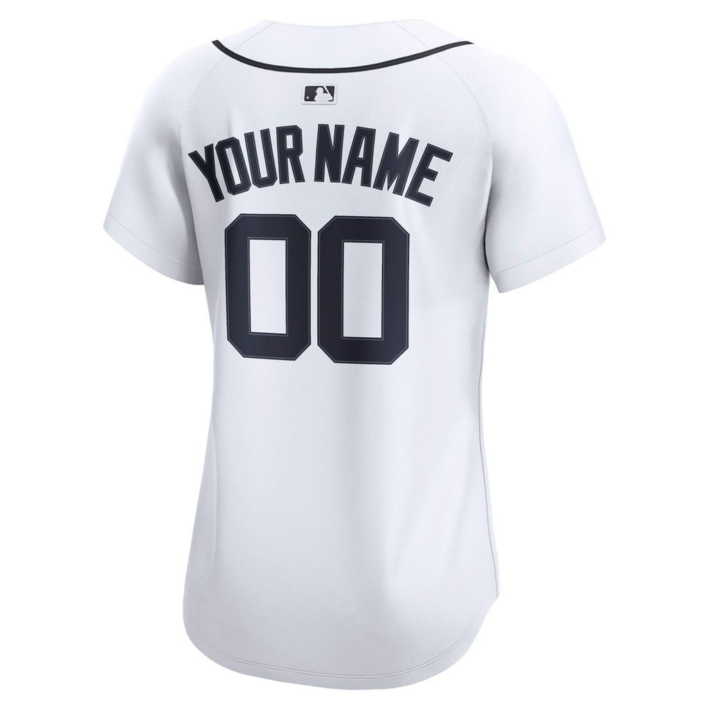 Detroit Tigers Nike Women's Home Limited Custom Jersey - White Team Jersey Sports Fan Apparel