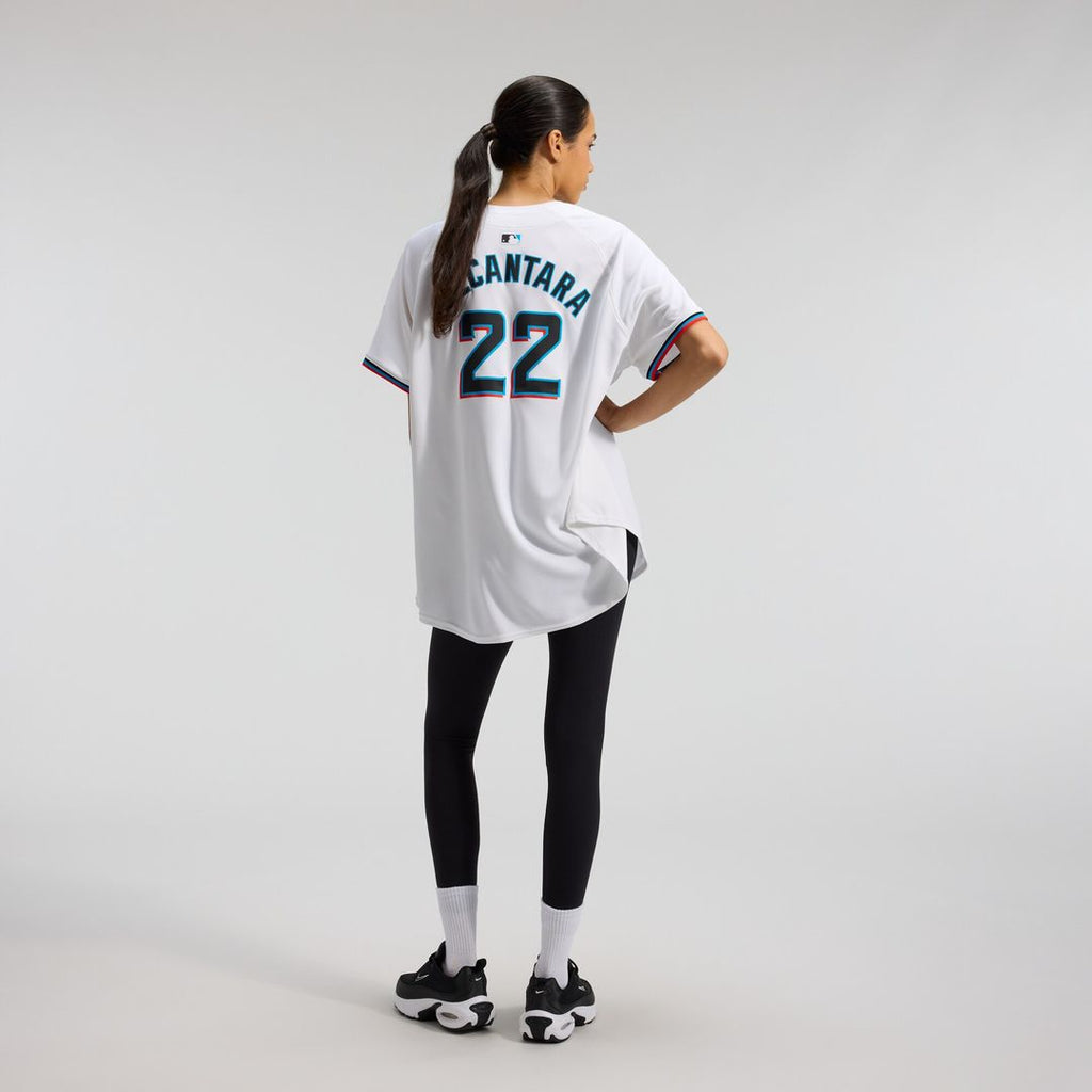 Miami Marlins Sandy Alcantara Nike Women's Home Limited Player Jersey - White Team Jersey Sports Fan Apparel