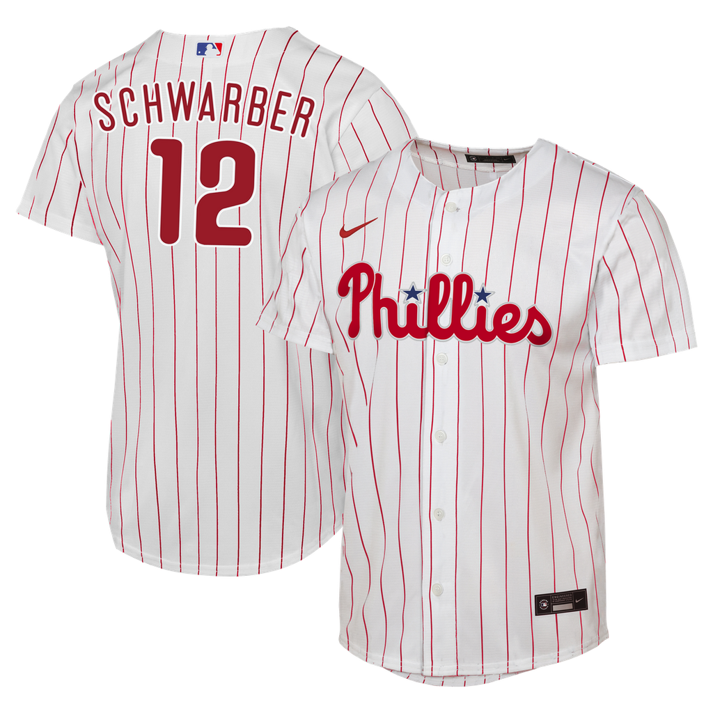 Philadelphia Phillies Kyle Schwarber Nike Youth Home Replica Jersey - White Team Jersey Sports Fan Apparel