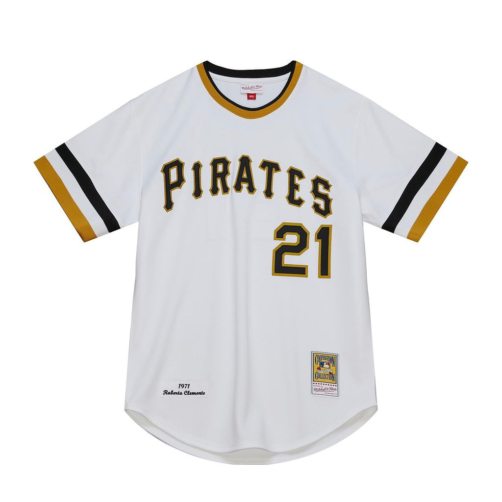 Pittsburgh Pirates Roberto Clemente Mitchell & Ness Cooperstown Authentic Jersey - White Team Jersey Sports Fan Apparel