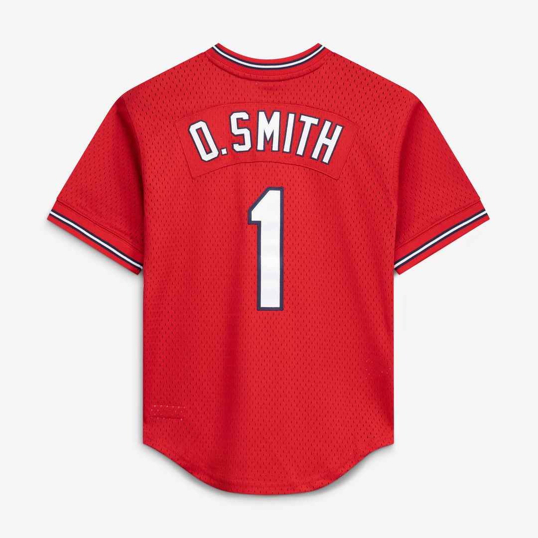 St. Louis Cardinals Ozzie Smith Mitchell & Ness Authentic Batting Practice Jersey - Navy Team Jersey Sports Fan Apparel