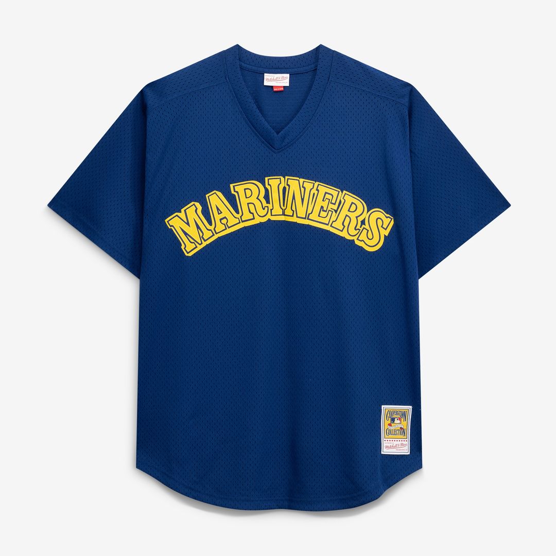 Seattle Mariners Ken Griffey Jr. Mitchell & Ness Big & Tall Cooperstown Mesh Batting Practice Jersey - Royal Team Jersey Sports Fan Apparel
