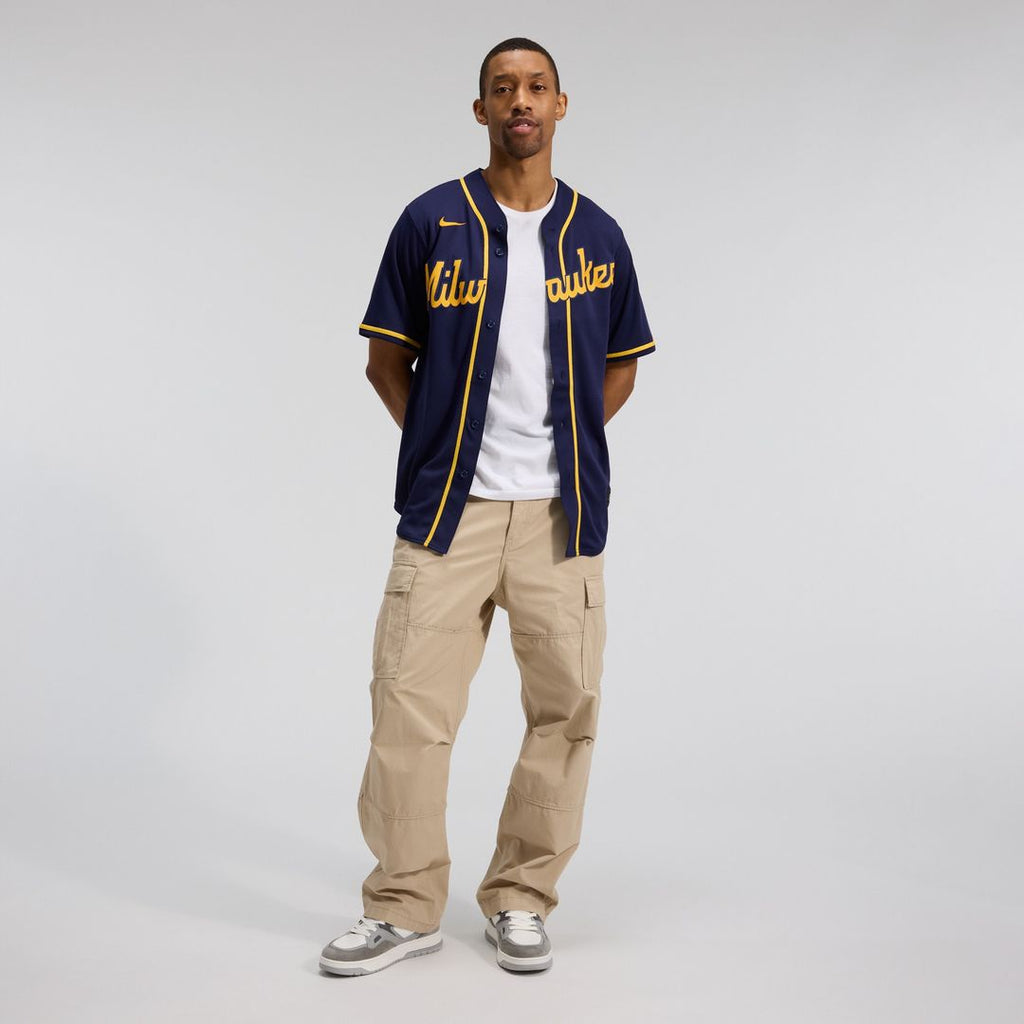 Milwaukee Brewers Nike Home Replica Team Jersey - Cream Team Jersey Sports Fan Apparel