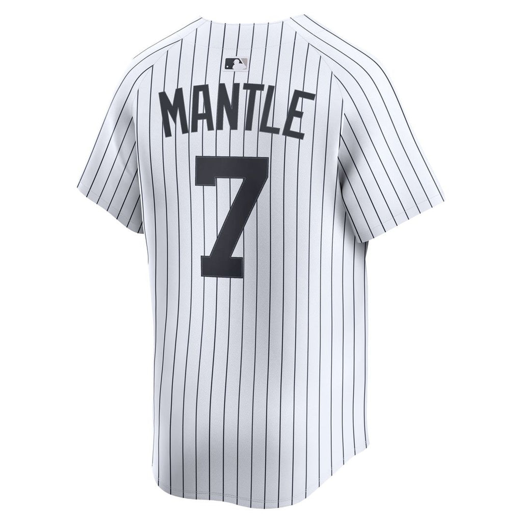 New York Yankees Mickey Mantle Nike Home Limited Player Jersey - White Team Jersey Sports Fan Apparel