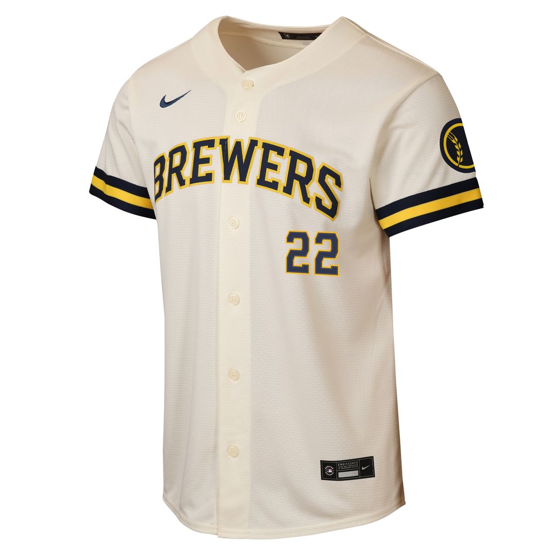 Milwaukee Brewers Christian Yelich Nike Youth Road Stadium Jersey - Powder Blue Team Jersey Sports Fan Apparel