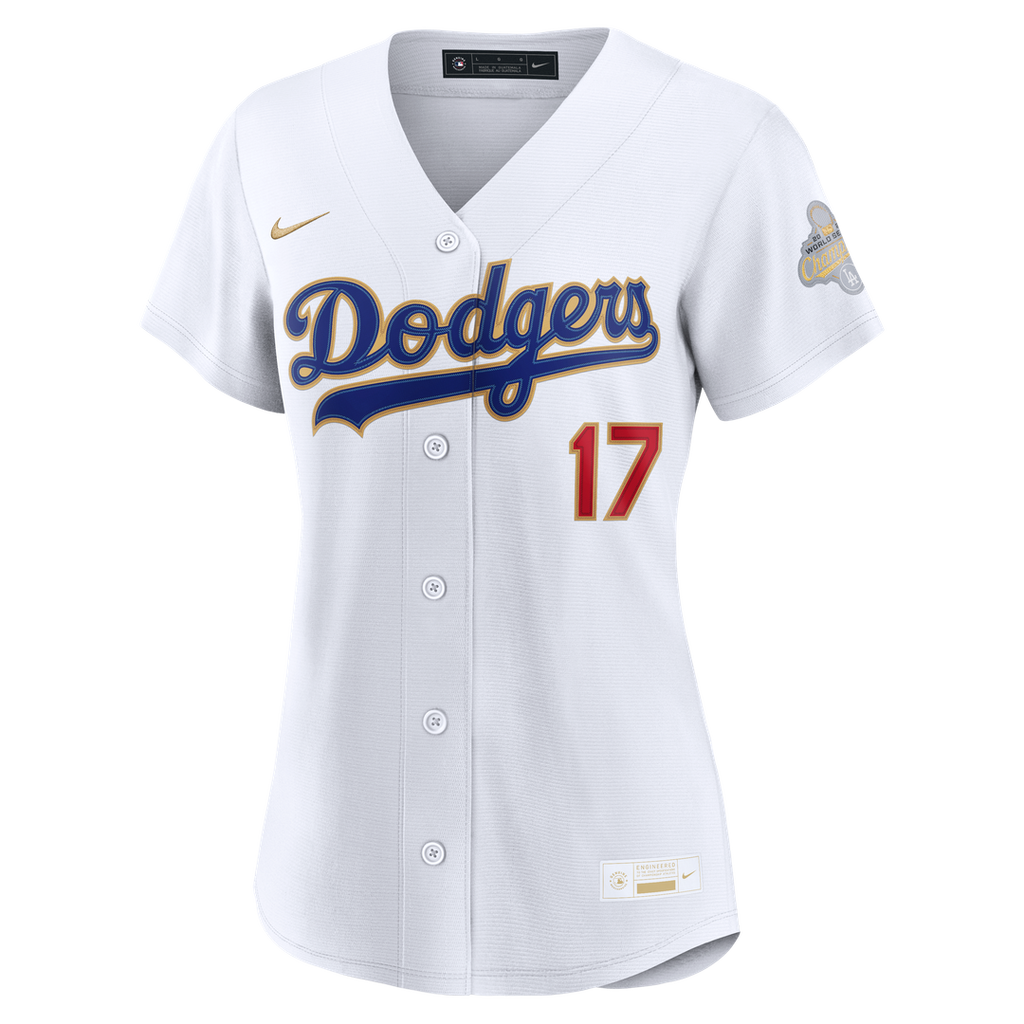 Los Angeles Dodgers Shohei Ohtani Nike Women's 2026 Gold Collection Stadium Jersey - White Team Jersey Sports Fan Apparel