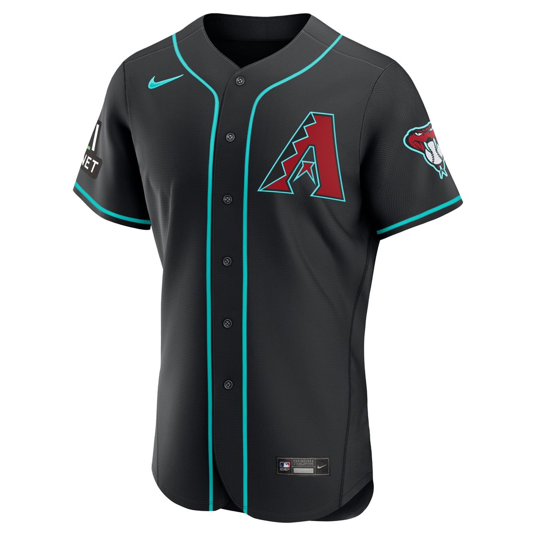 Arizona Diamondbacks Nike Alternate Authentic Jersey - Black Team Jersey Sports Fan Apparel