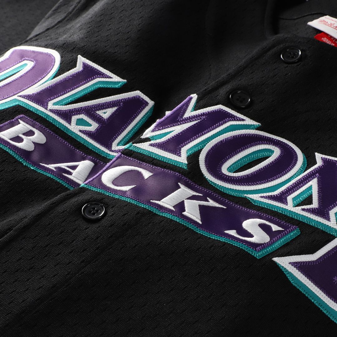 Arizona Diamondbacks Randy Johnson Mitchell & Ness Big & Tall Cooperstown Mesh Batting Practice Jersey - Black Team Jersey Sports Fan Apparel