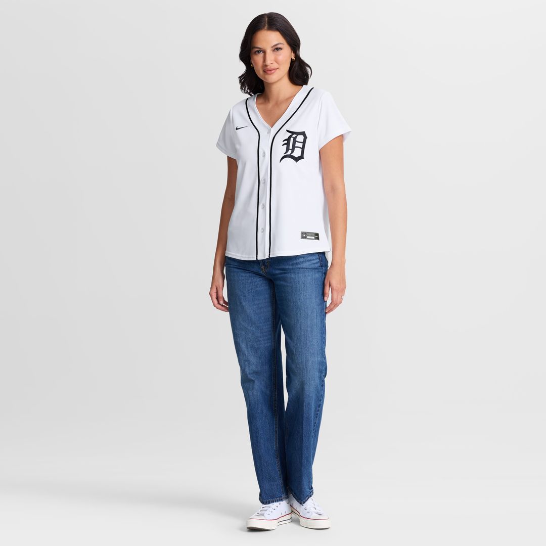 Detroit Tigers Parker Meadows Nike Women's Home Replica Jersey - White Team Jersey Sports Fan Apparel