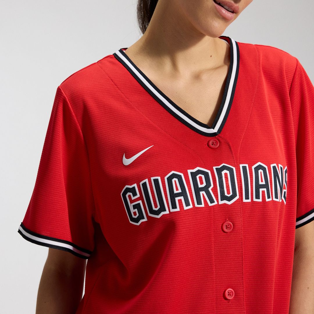 Cleveland Guardians Nike Women's Alternate Replica Jersey - Navy Team Jersey Sports Fan Apparel