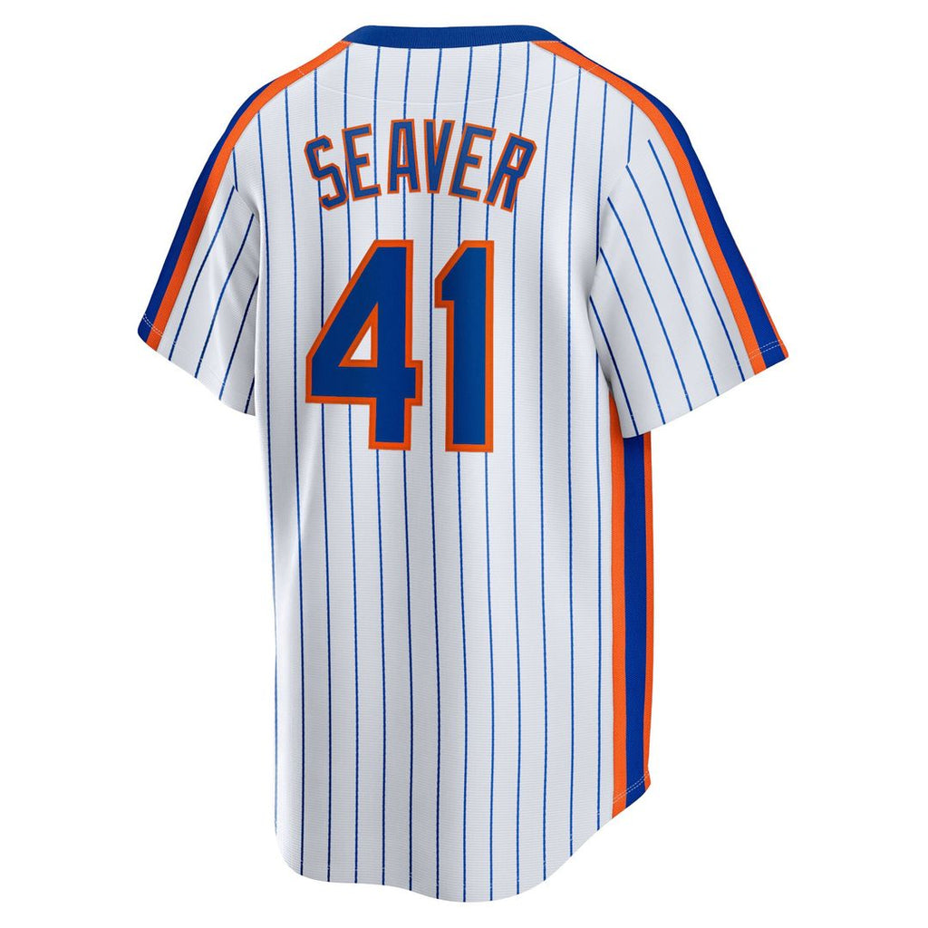New York Mets Tom Seaver Nike Home Cooperstown Player Jersey - White Team Jersey Sports Fan Apparel