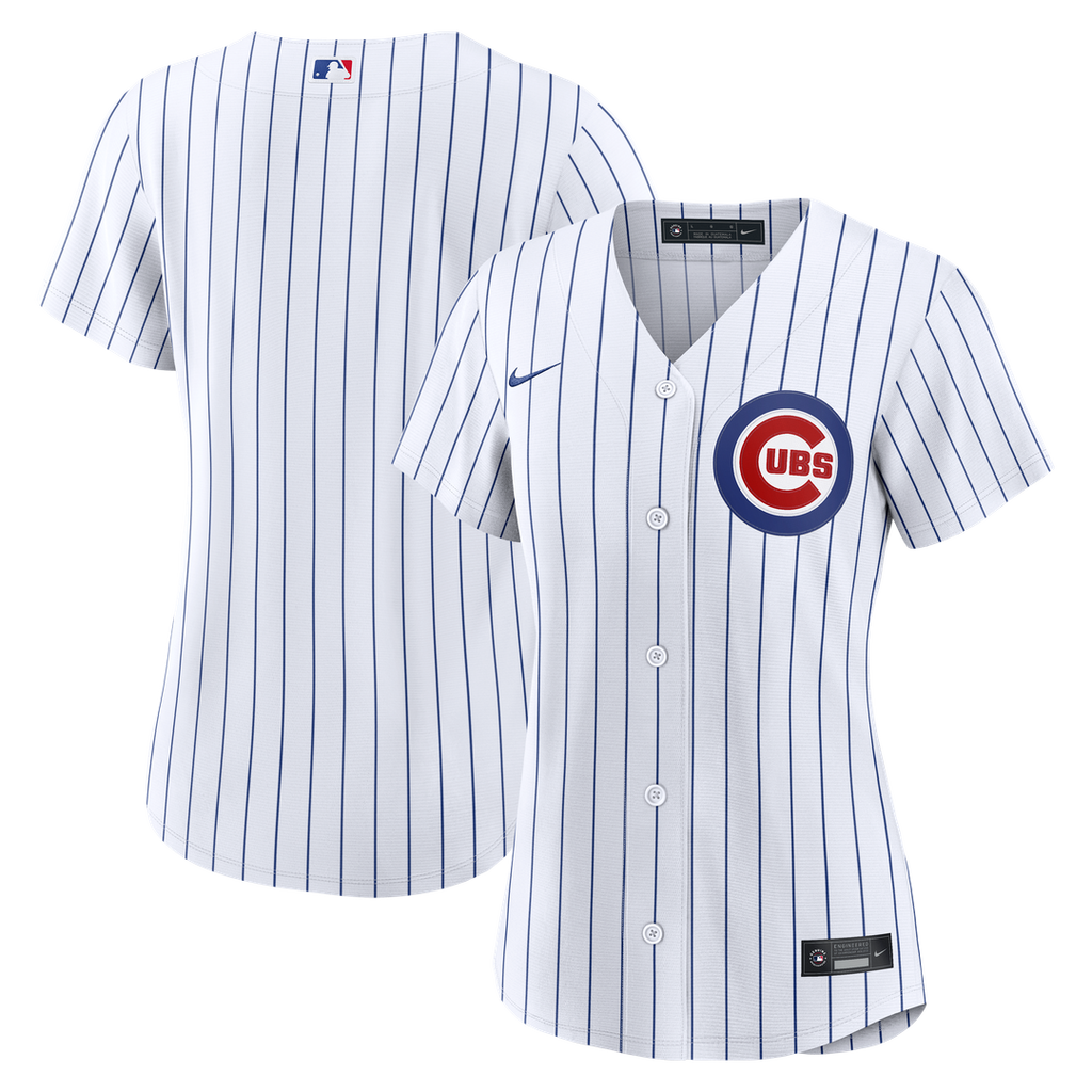 Chicago Cubs Nike Women's Home Replica Jersey - White Team Jersey Sports Fan Apparel