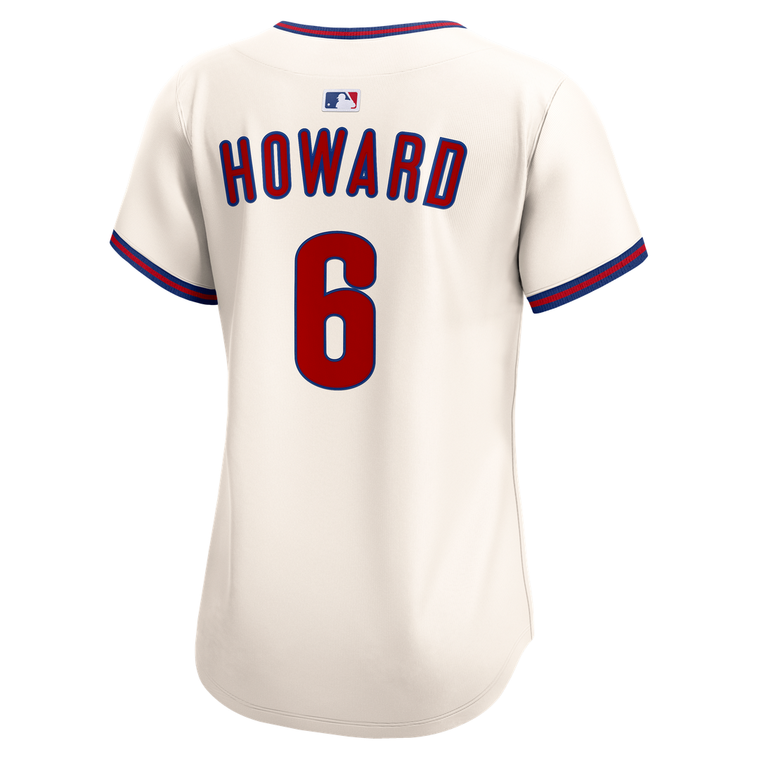 Philadelphia Phillies Ryan Howard Nike Women's Alternate 2 Limited Jersey - Cream Team Jersey Sports Fan Apparel