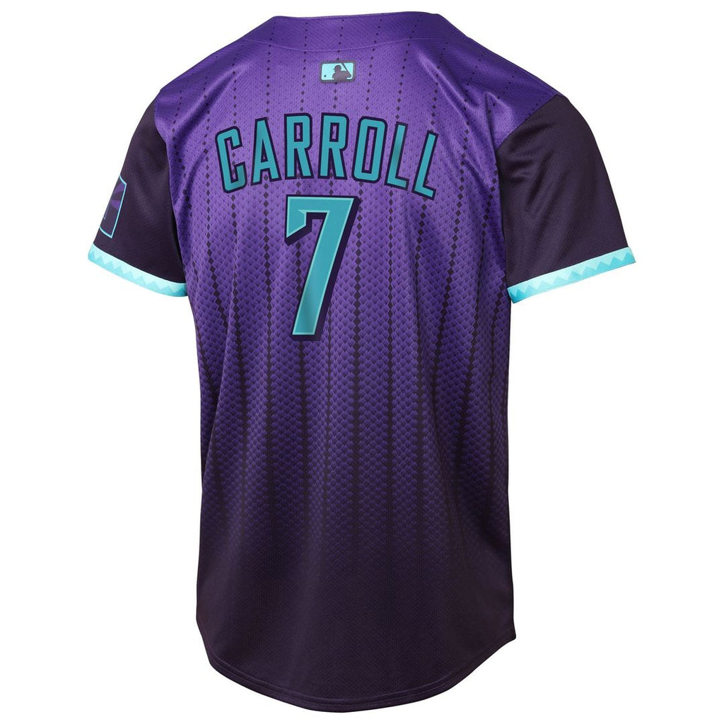 Arizona Diamondbacks Corbin Carroll Nike Youth 2025 City Connect Limited Player Jersey - Purple Team Jersey Sports Fan Apparel