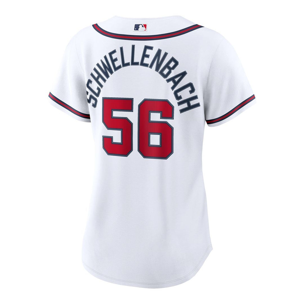 Atlanta Braves Spencer Schwellenbach Nike Women's Home Replica Jersey - White Team Jersey Sports Fan Apparel