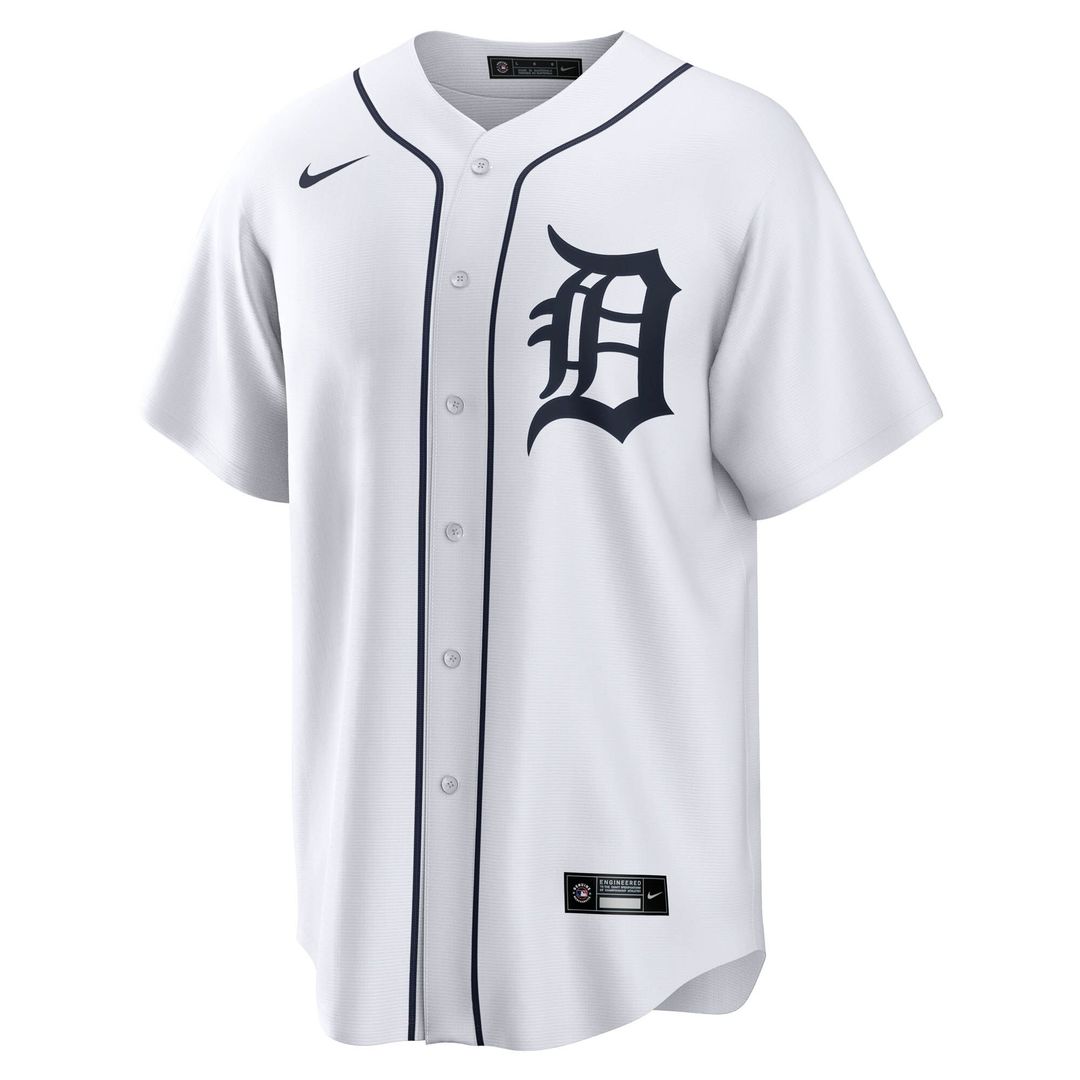 Detroit Tigers Jack Flaherty Nike Home Replica Jersey - White Team Jersey Sports Fan Apparel