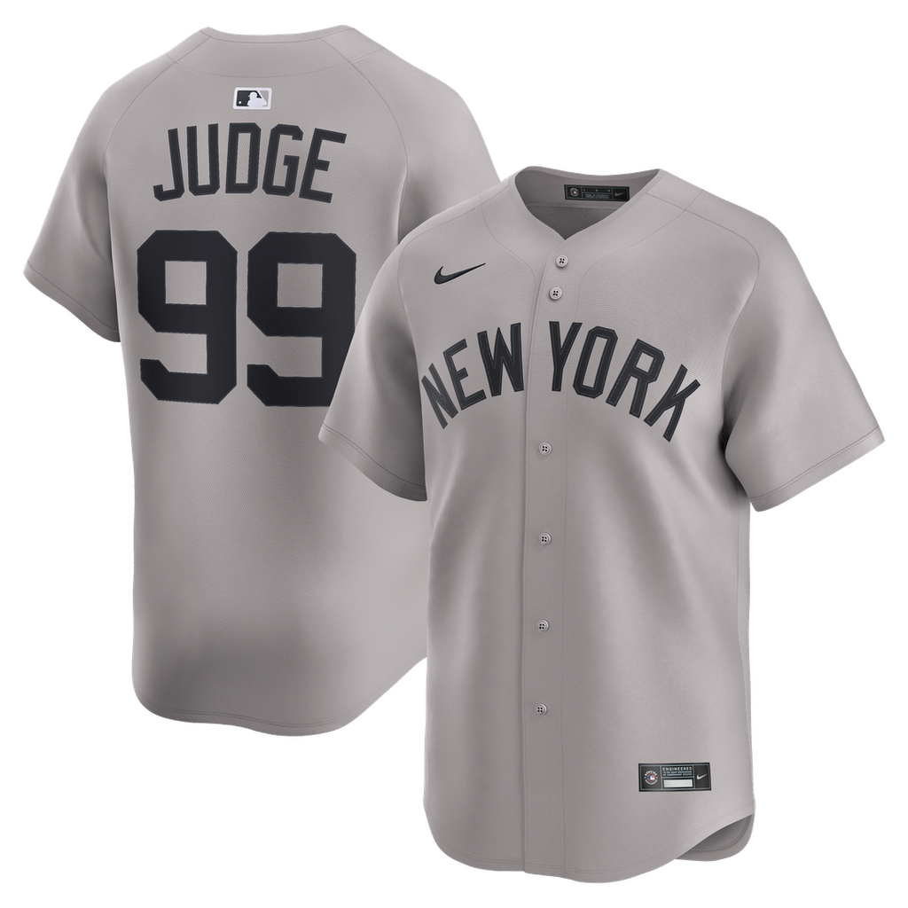 New York Yankees Aaron Judge Nike Road Limited Player Jersey - Gray Team Jersey Sports Fan Apparel