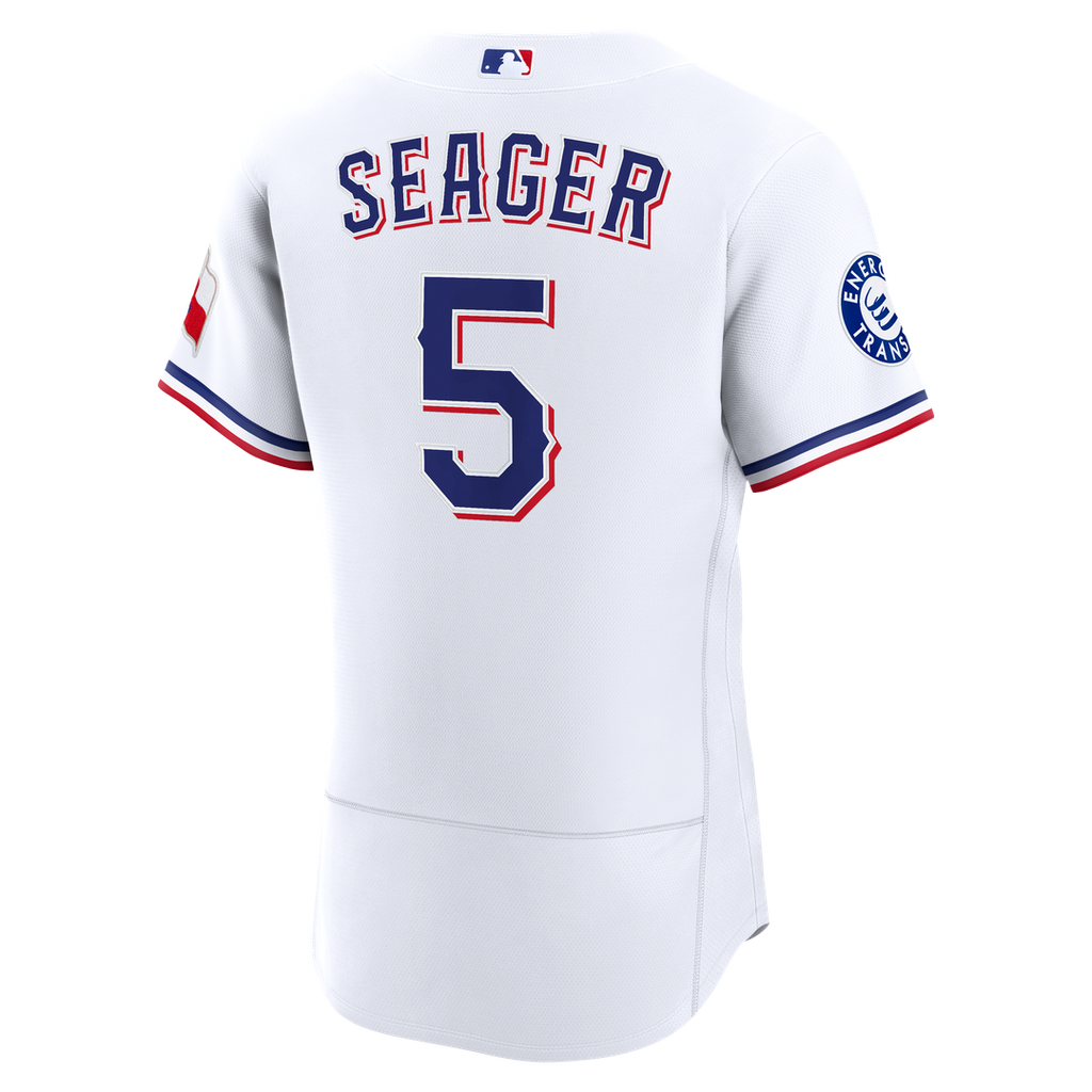 Texas Rangers Corey Seager Nike Home Authentic Sponsor Patch Jersey - White Team Jersey Sports Fan Apparel