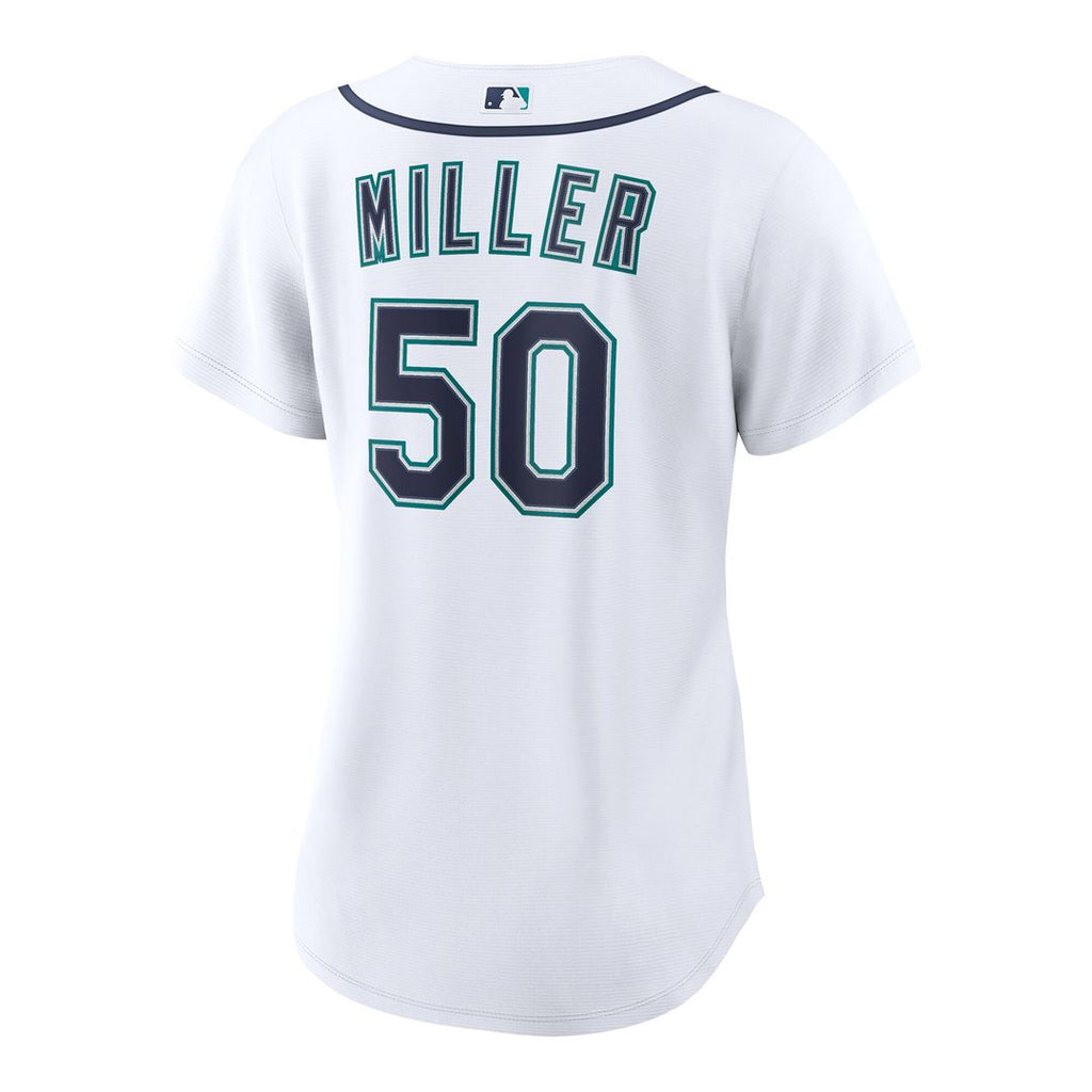 Seattle Mariners Bryce Miller Nike Women's Home Replica Jersey - White Team Jersey Sports Fan Apparel