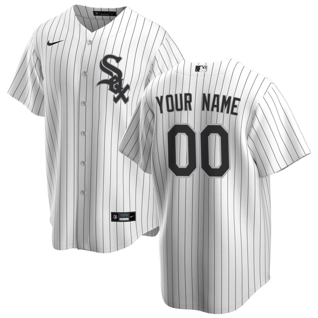 Chicago White Sox Nike Home Replica Custom Jersey - White Team Jersey Sports Fan Apparel