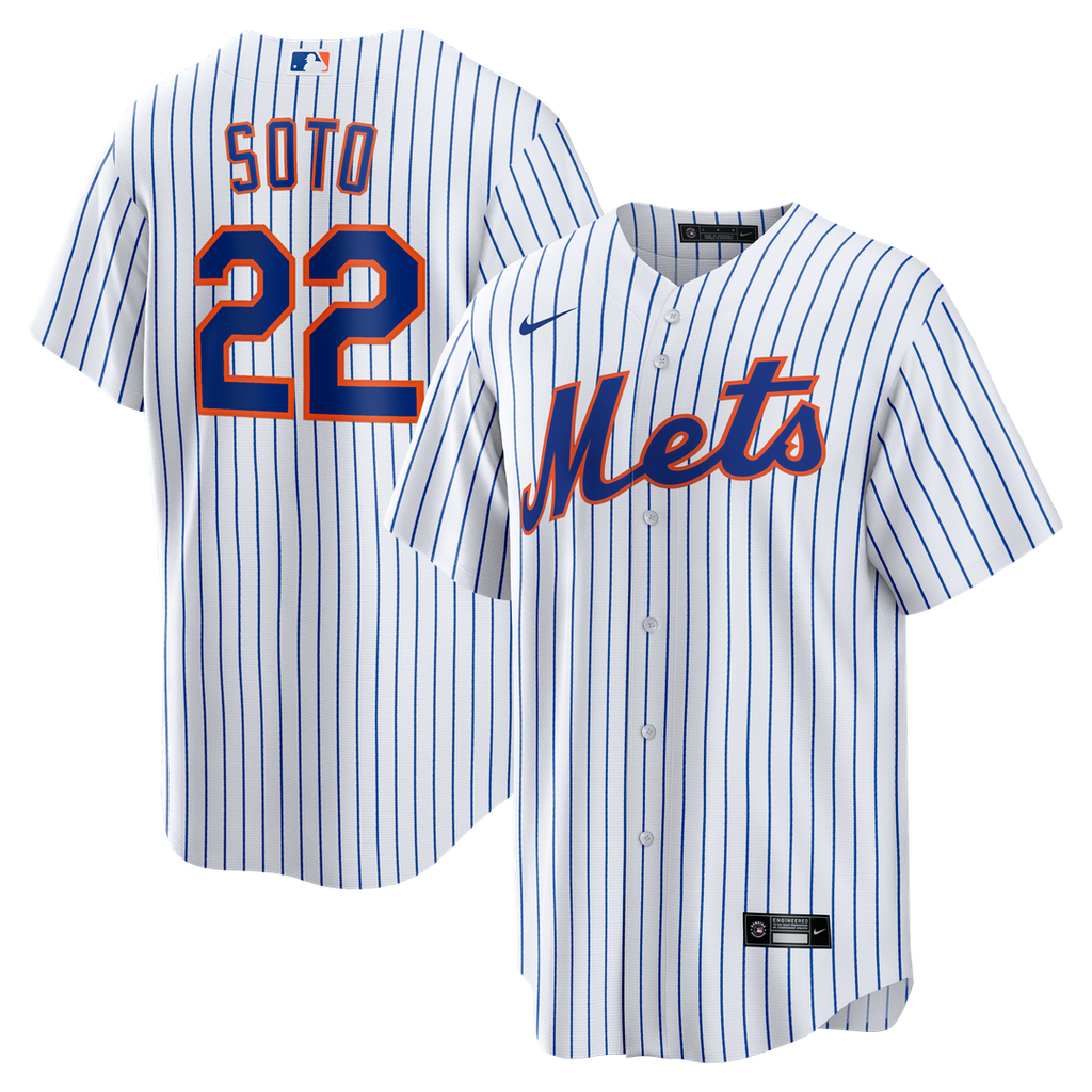 New York Mets Juan Soto Nike Home Replica Player Jersey - White Team Jersey Sports Fan Apparel